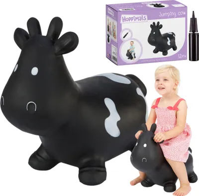 Imagen del producto de Hoppimals: Juguete inflable para niños, con bomba, color negro