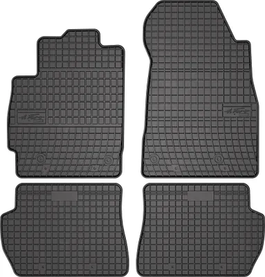Image de Tapis de sol en caoutchouc pour Mazda 2 II 2007-2014 – 4 pièces, noirs, sur mesure