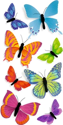 Produktbild von HEYDA 203780688 Stick-On's-Mix Butterflies 2 75 x 165 cm