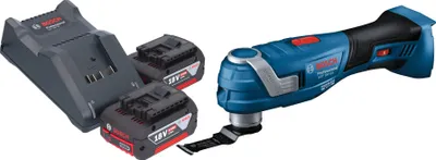 Image de Bosch GOP 18V-34 Professional Cutter multifonction sans fil 18 V Starlock Plus + 2x batterie 4,0 Ah + chargeur
