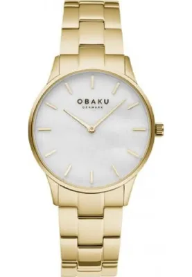 Obrázok produktu pre Dámske hodinky Obaku Denmark V247LXGWSG gold