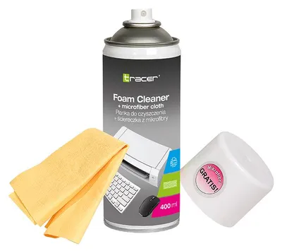 Produktbild von TRACER LCD/TFT Reinigungsschaum 400 ml + Mikrofasertuch