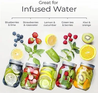 Produktbild von Gläserne Dosen mit Luftdichten Deckeln 490ml 6er Set Transparent