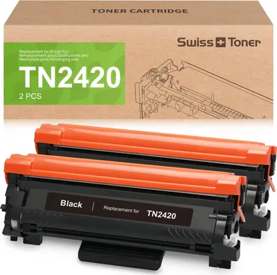 Image de Swiss Toner Tn2420 Cartouche de toner Compatible Mfc L2710dw Tn2410 ; qualité d'impression fiable