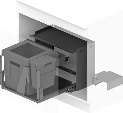 Produktbild von Peka Abfallsystem Oeko Complet Aqua L KB 750-900mm Anthrazit