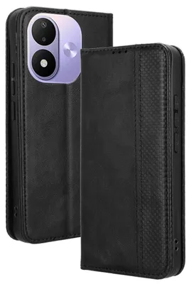 Produktbild von Xiaomi Redmi Note 17 4G / 5G Hülle - Coverup Vintage Style Klapphülle - Schwarz