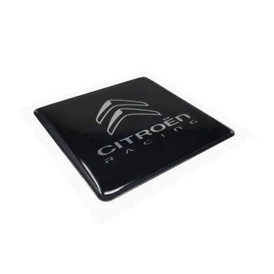 Immagine prodotto di Adesivo Citroen Racing con logo 3D, nero, 52 mm