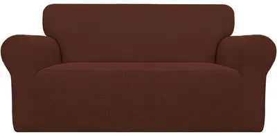 Productafbeelding van Eenvoudige, elastische en antislip hoes, polyester, voor een fauteuil, voor een tweezitter