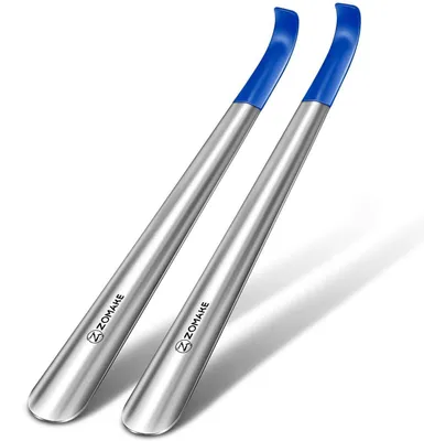 Obrázek produktu pro Nerezové obuvníky, dlouhé, kovové, 42 cm, sada 2 kusů, modré, ergonomické