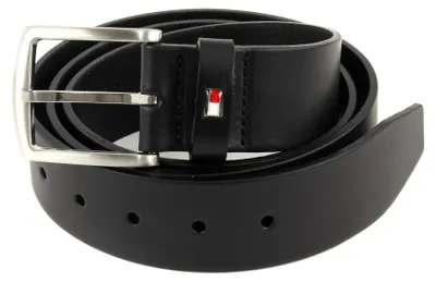 Produktbild von Tommy Hilfiger Herren Gürtel ADAN LEATHER Geschenkbox Schwarz #TH206