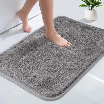 Produktbild von Absorbierende Toilettmatte, Antirutsch, Mikrofaser, 40 x 60 cm, für Badezimmer und Küche