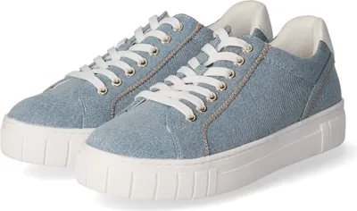 Produktbild von Marco Tozzi Damen Low Sneaker Blau Textil-Synthetik-Mix Größe: 39
