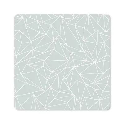 Produktbild von MuchoWow® Mauspad Mousepad Netzwerk - Dreieck - Muster 20x20 cm - Mousepads - Maus Mat - Pad - Mausunterlage - Desk Mat - Bureauartikeln