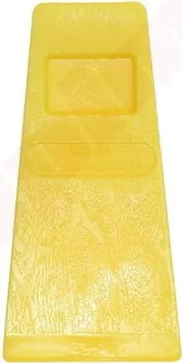 Produktbild von Fällkeil 5, gelb, aus schlagfestem Material für sicheres und effizientes Baumfällen