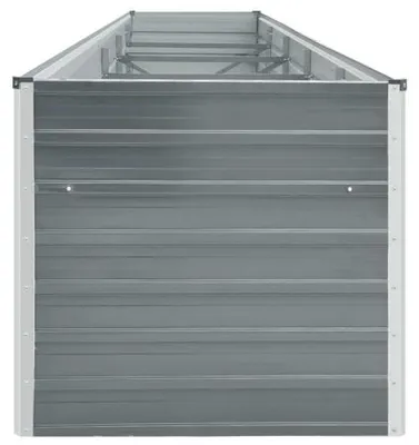 Imagen del producto de Cama elevada para jardín, acero galvanizado, 400 x 80 x 45 cm