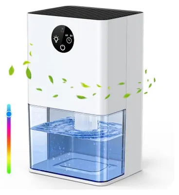 Image de Déshumidificateur électrique - Capacité de 1800 ml - Puissance de 22,5 watts - Blanc - Convient pour les pièces de 15 m²