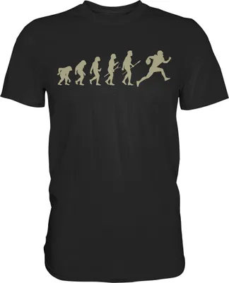 Produktbild von American Football Evolution T-Shirt – Black / 5XL