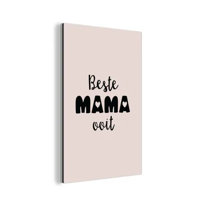 Obrázek produktu pro Nástěnná dekorace Kovový kovový obraz Wall Art 20x30cm Přísloví - Nejlepší máma na světě - Citáty - Maminka Muchowow Hliníkové obrazy