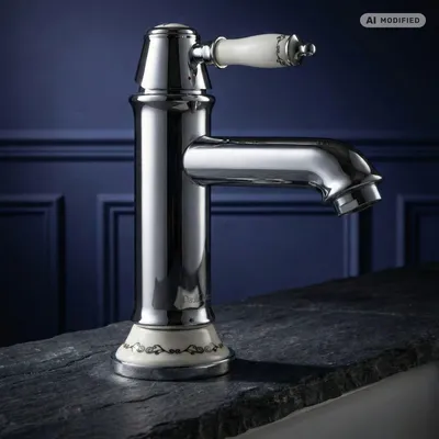Produktbild von PaulGurkes Nostalgie Wasserhahn Einhandmischer Retro Waschtischbatterie Keramik