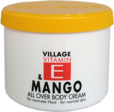 Image de Village Cosmetics Vitamine E Mangue 500ml Crème pour le corps Soin corporel 950618