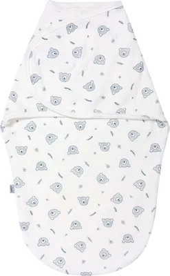 Produktbild von Neugeborene Trikot Wickeltuch - Teddy Bear Blue