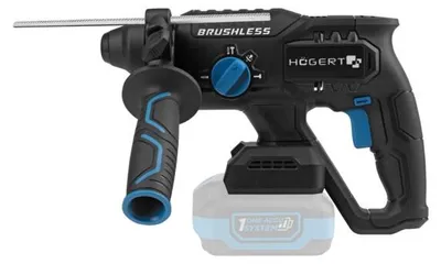 Produktbild von Bohrhammer Akku 18V bürstenlos Högert Technik, SDS-Plus, 2 J, 4 Funktionen, ohne Akku – Meißelhammer OneAccuSystem