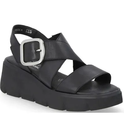 Produktbild von Rieker Damen Klassische Sandalen W1550-00 Farbe: Schwarz Größe: 39