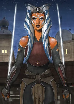 Produktbild von Wandbild - Star Wars Ahsoka - Größe 50 x 70 cm