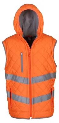 Produktbild von Yoko - "Kensington" Weste mit Kapuze für Herren FK2623 (M) (Fluoreszierendes Orange)