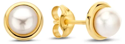 Produktbild von New Bling Oorknopjes – 9NBG-1078 – 14K Goud – Parel – 4 mm