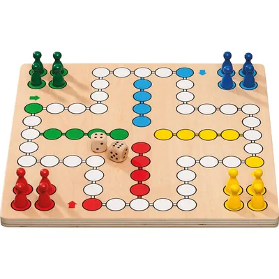 Produktbild von Klassisches Würfelspiel aus Holz, 2-4 Spieler, ab 6 Jahren