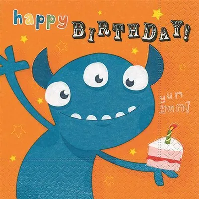 Produktbild von 20 Servietten Party Monster - Monster Party 33x33cm