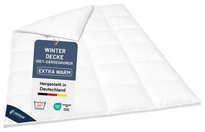 Produktbild von Daunendecke 155x200 cm, extra warme Winterdecke, Bettdecke 100% Gänsedaunen, DOWNPASS, CASIMUM