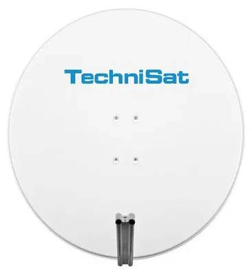 Productafbeelding van TechniSat Satman 850, inclusief LNB-bevestigingsbeugel, wit. 85 cm digitale satellietantenne van aluminium met houder en 40 mm klem