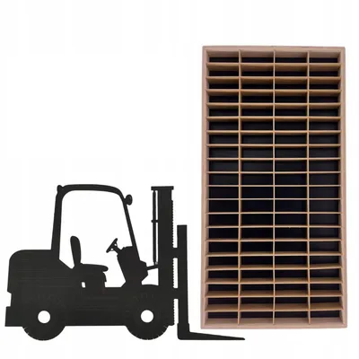 Produktbild von ArtTwist Modellauto Vitrine - Sammlervitrine Holz  zu 80 Fächen - Organisation Schaukasten für Autos Hängend 40cm x 78cm x 4cm - Setzkasten Holz für Wanddeko und Organisation (021CL C)