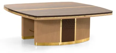 Produktbild von Stilvoller Wohnungstisch Designer Kaffeetisch Holz Couchtisch Möbel