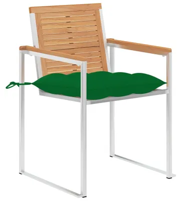 Produktbild von vidaXL Gartenstühle 4 Stk. mit Kissen Massivholz Teak