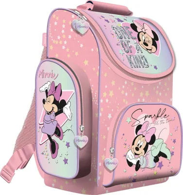 Produktbild von Goldkids - Set XXL 9er Schulranzen Ranzen Tornister Federmappe Turnbeutel Brotdose Trinkflasche Aktenmappe - Minnie Motiv 1-3 Klasse