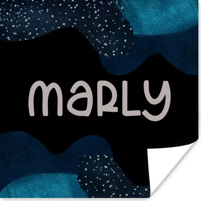Produktbild von MuchoWow® Poster Marly - Pastell - Mädchen 100x100 cm - Babyzimmer