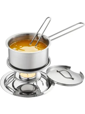 Produktbild von GEFU Saucen- und Butterwärmer-Set Caloric, silber, 6-teilig (1 Set)