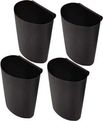 Produktbild von Kunststof plantenbakken - set van 4 - pennenbeker - rolwagenbeker - kantoorwagen - kinderbureau