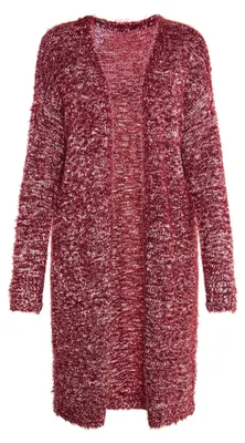 Zdjęcie produktu dla Damska sweter z dzianiny marki Jeona – ciemnoczerwony, rozmiar XL/XXL