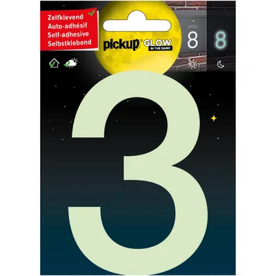 Image de Pickup Glow In The Dark House Number 3 10 cm