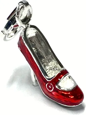 Produktbild von Charm Anhänger Pumps Lack rot Silber 925 Bettelarmband Anhänger
