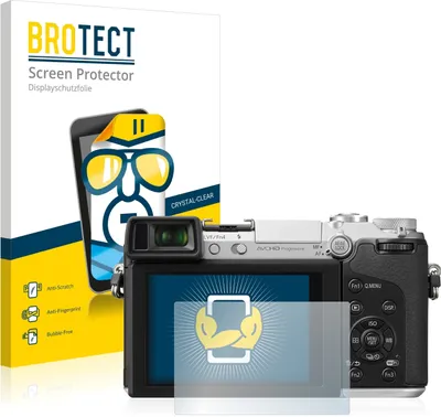 Produktbild von 2x Für Panasonic Lumix DMC-GX7 Schutzfolie BROTECT Displayschutz Display Schutz Folie Klar Transparent
