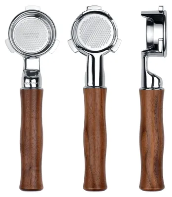 Bodenloser Siebträger 54 mm mit Walnussgriff für Breville