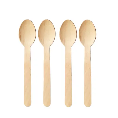 Produktbild von Holzlöffel Einweg Löffel Holz - 16,5 cm, natur