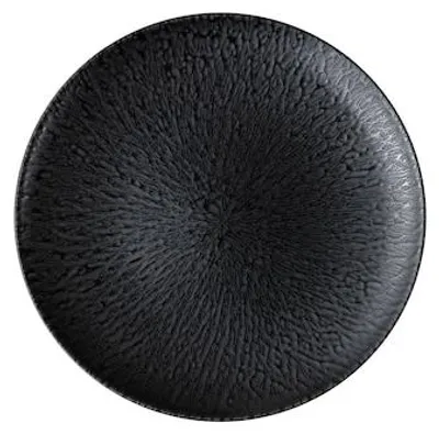 Produktbild von METRO PROFESSIONAL Speiseteller, Narni, Ø 27 cm, Porzellan, schwarz, 6 Stück