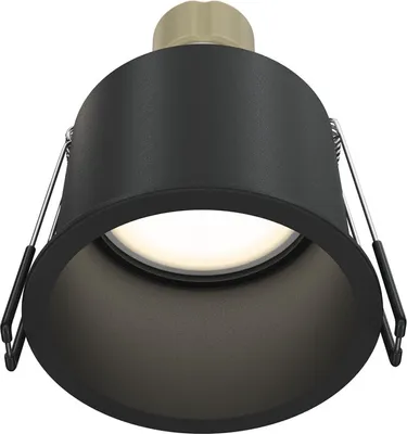 Image de Maytoni Plafonnier encastré REIF GU10, aluminium, noir, intensité lumineuse variable, IP20
