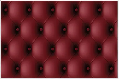 Produktbild von Wallario Wandbild Rote Ledertür, Größe: 61 x 91,50 cm, Poster mit weißem Aluminiumrahmen